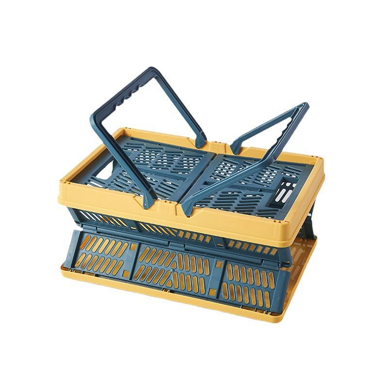 Collapsible Multifunctional Storage Basket for Kitchen, Shopping, and Picnic