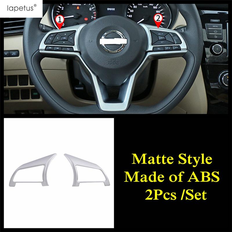 ABS Steering Wheel Button Frame Decoration Cover Trim For Nissan Leaf 2018 -  Matte / Carbon Fiber Accessories Interior Kit
