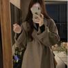 Women's Plus Size Hepburn Wool Coat: Winter Long Over-the-Knee, Loose Slimming Design (2-300 Jin)