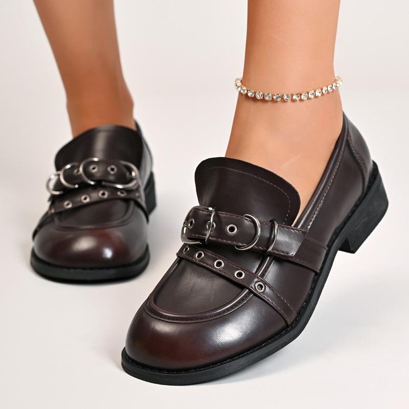 British Style Retro Loafers Women's 2026 Spring and Summer New Simple Deep-mouth Single Shoes