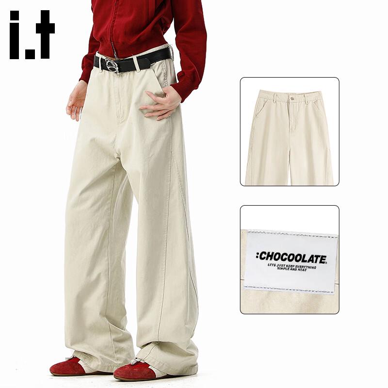 :CHOCOOLATEit Men s American Style Cotton Casual Loose Straight Cargo Pants XL
