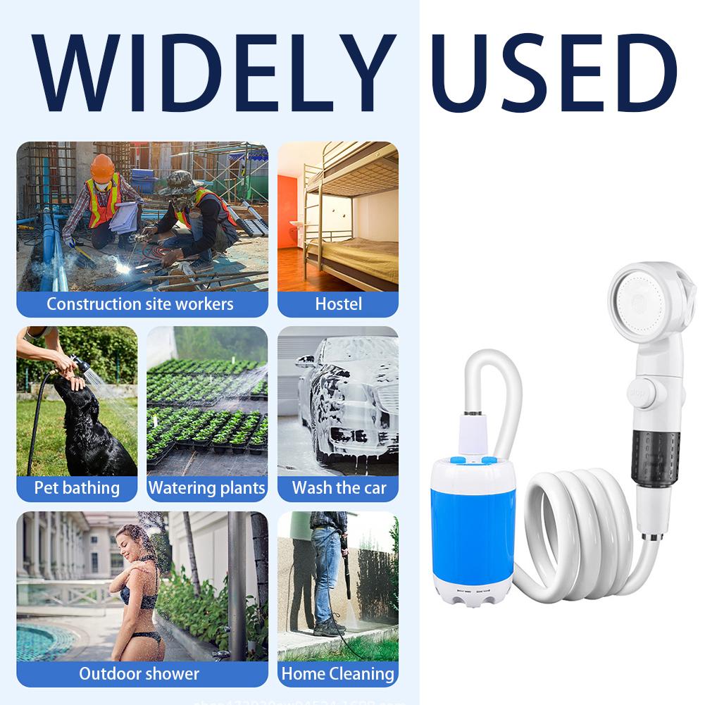 Portable Camping Shower Pump,Usb Rechargeable Electric Shower,Adjustables Mode Compact Camping Pumps For Outdoor Camping