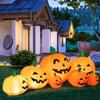 Cloth 7pcs Inflatable Halloween Pumpkin Conjoined Halloween Decoration  Thanksgiving