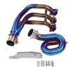 Motorcycle Full Exhaust System Vent Front Pipe Link  for Yamaha MT 09 FZ 09 2014 2017 ( Circle)