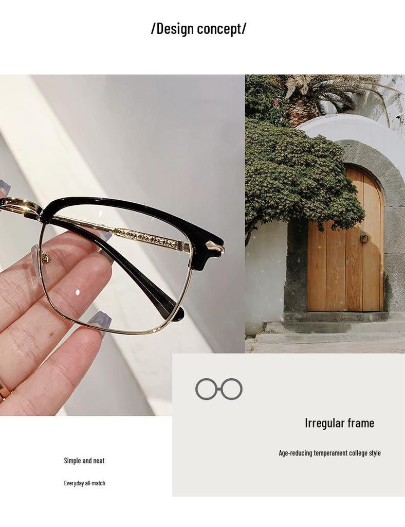 2025 Vintage TR90 Metal Anti-Blue Light Eyeglass Frames - Compatible with Prescription or Non-Prescription Lenses