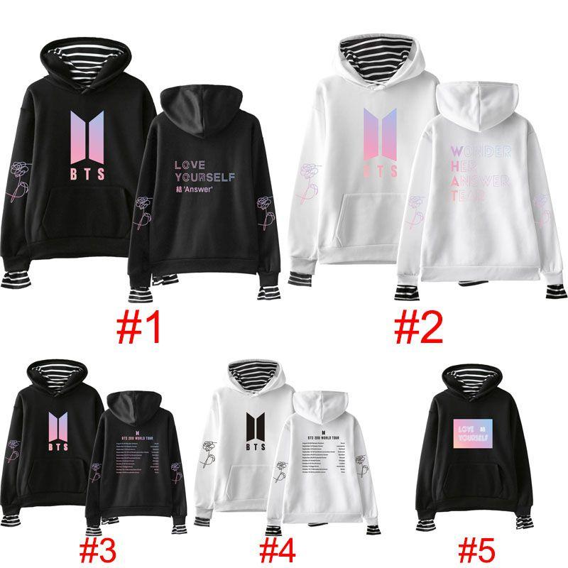 Kpop Love Yourself Bts Bangtan Boys Sweatshirt Hoodie Pocket Sweater Unisex