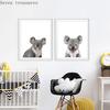 Baby Koala Poster for Nursery, Animal Decor, Picture Prints, Children Room Decoration, Painting Posters, Australian Home Decor