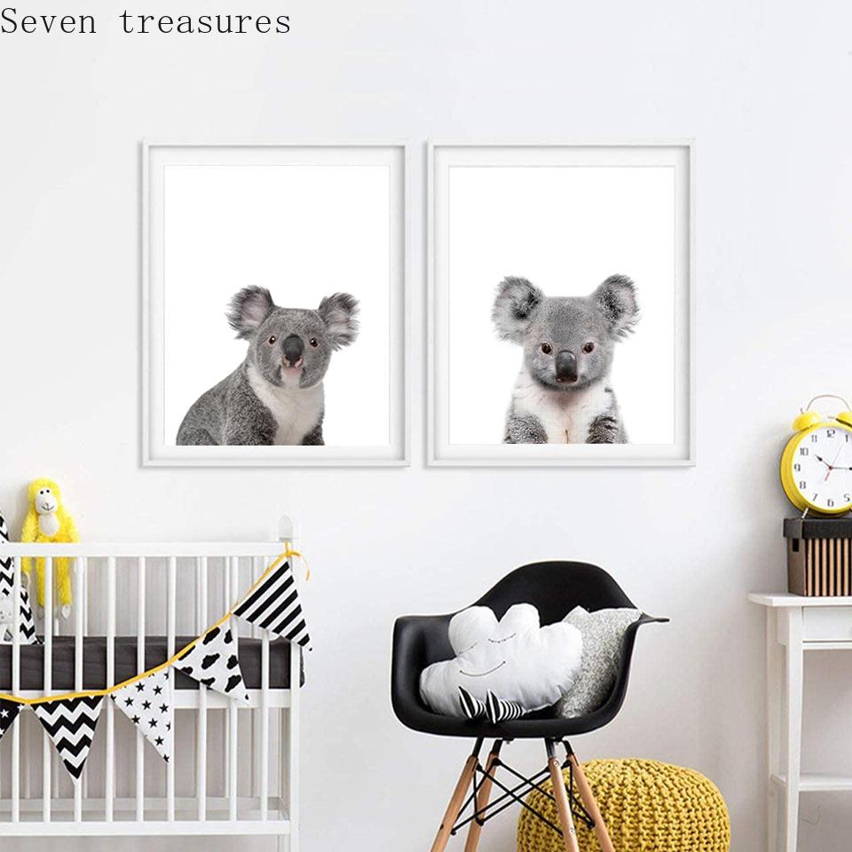 Baby Koala Poster for Nursery, Animal Decor, Picture Prints, Children Room Decoration, Painting Posters, Australian Home Decor