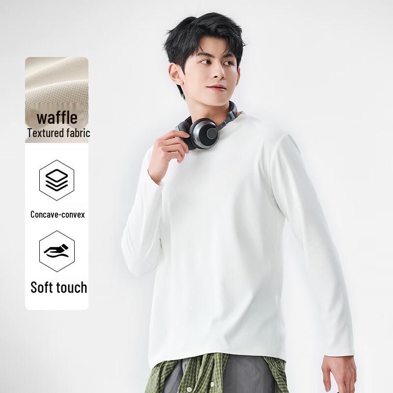 Baleno Men's Waffle Knit Long-Sleeve T-Shirt