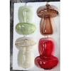 Colourful Mushroom Vase Plant Glass Plant  Bud Vase Decoration Garden Glass Aromatherapy Vase Living Room Desktop Combination