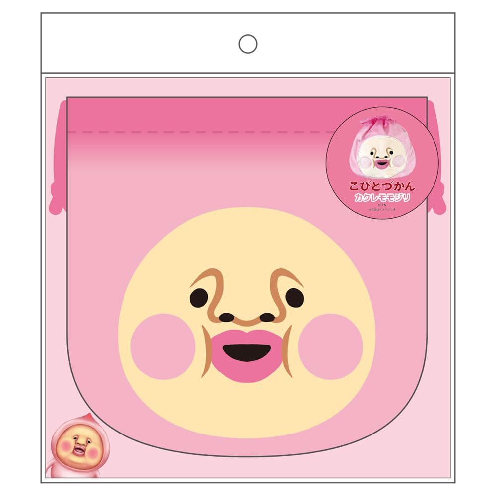 Tees Factory Kobito Zukan Plush Drawstring Bag, Kakuremomojiri, H160 x W160mm, KD-5530369KM