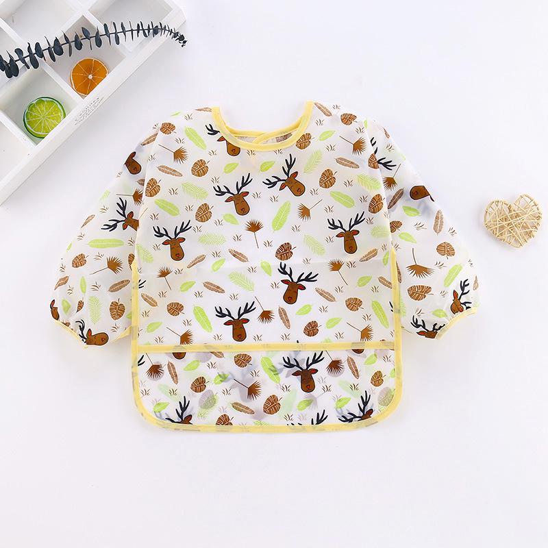 

Xue Ou Ni Waterproof Baby Smock & Bib - Cartoon Reverse Korean Style 90 (for around 1 year old)