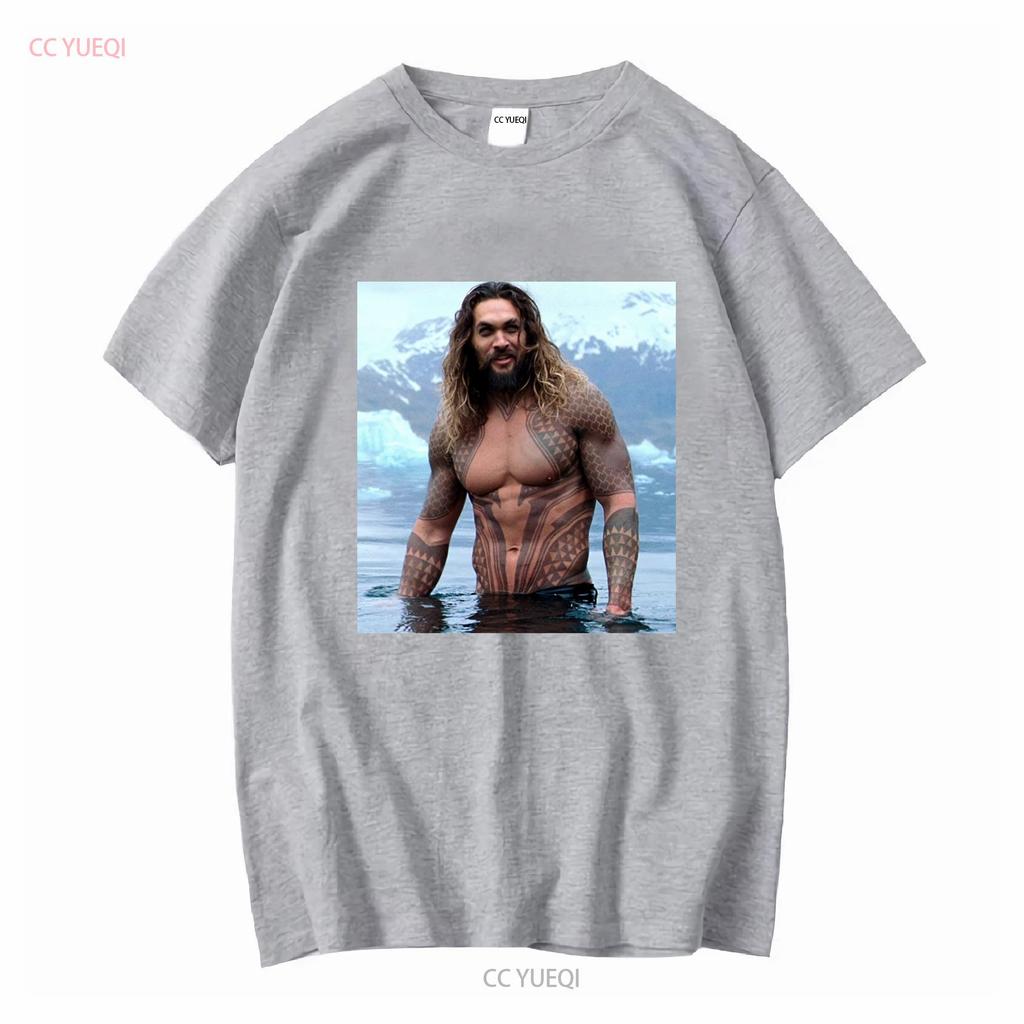 HOT Jason Momoa Classic T Shirt Size S 5XL Best Vintage Washed Comfortable Stretched Soft Streetwear Slightly Fashion