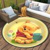1 alfombra redonda Winnie the Pooh antideslizante, lavable a máquina, alfombra de poliéster para decoración de sala de estar y dormitorio