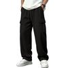 Men's Sweatpants, Casual Loose Fit Straight Leg with Multi Pockets, Plus Size, Everyday Wear