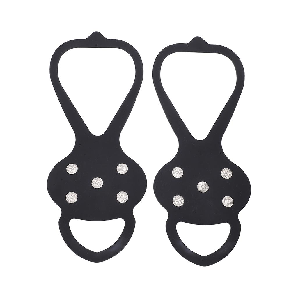 1 Pair 5 Teeth Crampons Ice Claw Outdoor Snow Climbing Crampons Non Slip Shoes SpikesXL 43 48