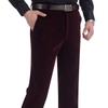 Men's Autumn/Winter Corduroy Pants - Casual Long Trousers for Middle-Aged & Elderly