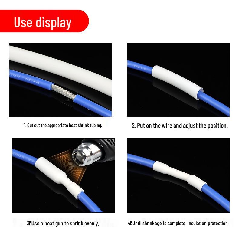 Adhesive Lined Heat Shrink Tubing for Wire Insulation – Waterproof, Thickened, Multi-Pack