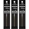 Mitsubishi Pencil Jetstream Prime Multifunktions-Kugelschreiber-Mine, 0,5 mm, Schwarz, 3er-Pack
