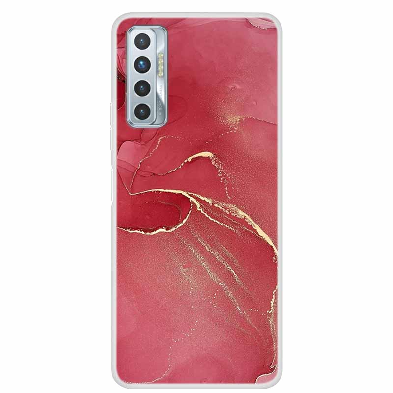 For Tecno Camon 17P Case Luxury Silicone TPU Soft Cover Phone Case For Tecno Camon 17 CG7 CG6 Coque Shockproof Marble Funda Capa