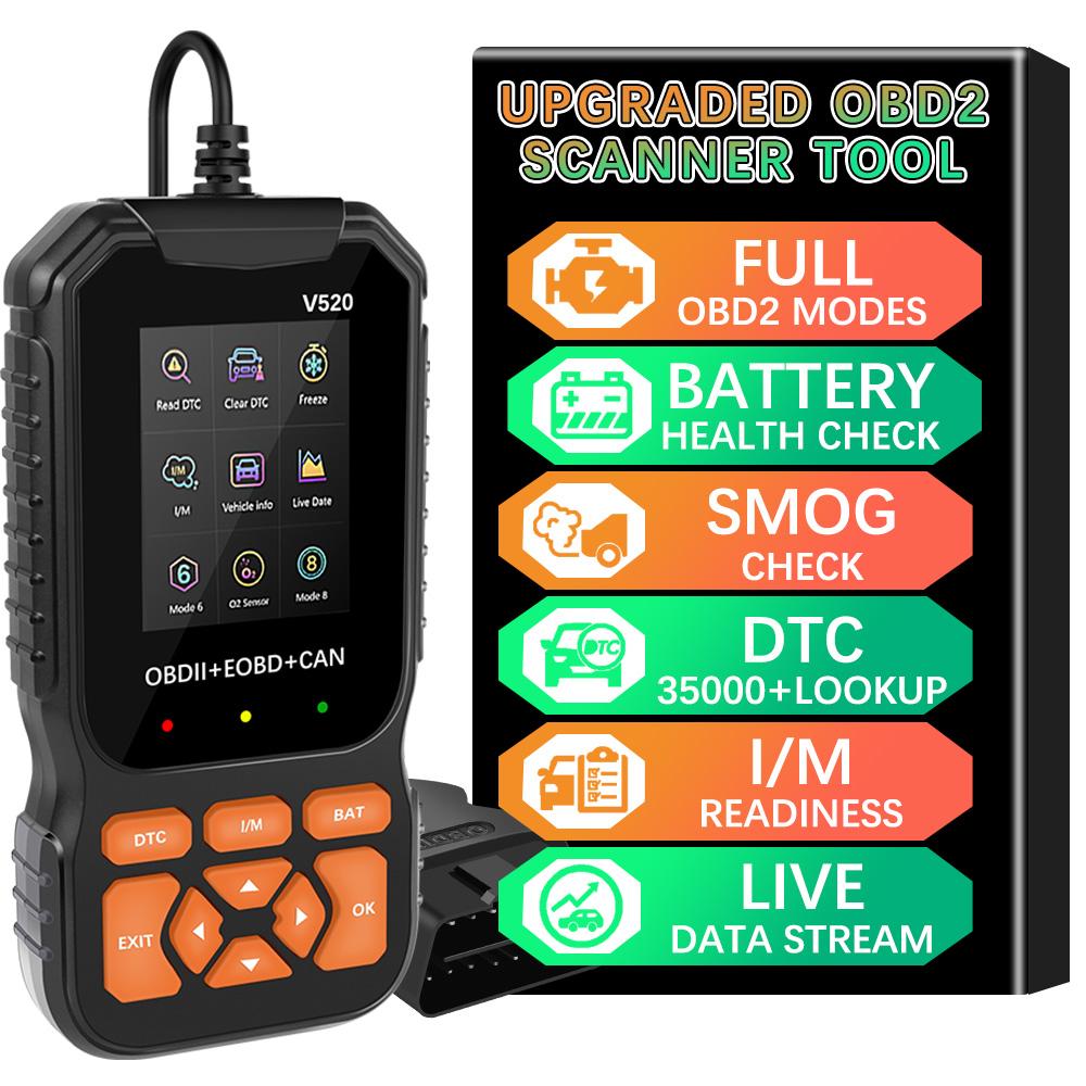 Automotive DTC Lookup Code Reader Auto Engine System Lifetime Free Professional OBD2 Scanner Car Diagnostic Tool