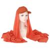 New Colors Chiffon Hijab With Base Ball Cap Summer Sports Cap With Chiffon Hijabs Ready To Wear Instant Chiffon Sport Hijabs