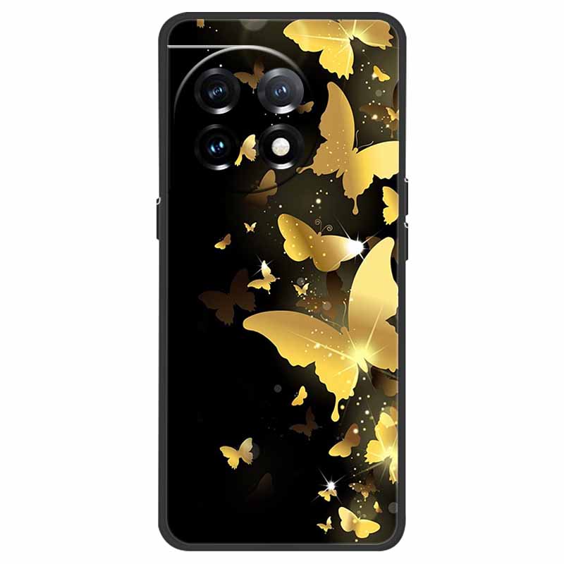 Für OnePlus 11 Hülle OnePlus11 5G Stoßfest Weiches Silikon TPU Rückseite für OnePlus 11 One Plus 11 5G Handyhüllen Niedliche Katze Wolf