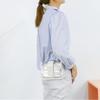 IELGY Fresh And Sweet Jelly Bag Girl Fashion Portable Magnetic Button PVC White Spring And Summer Ins Transparent Bag Chain Handbag Son-mother Bag