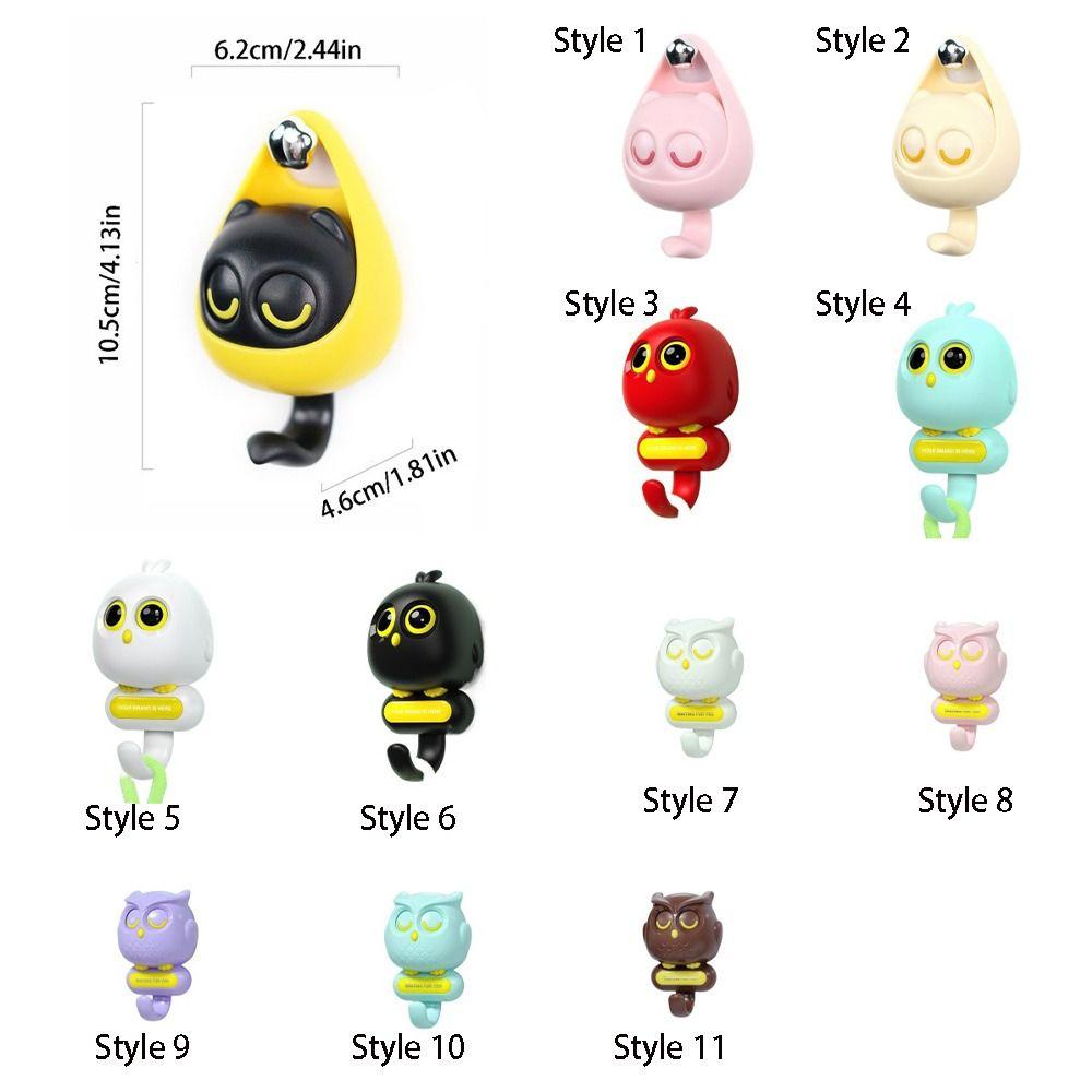 2pcs Self-adhesive Animal Decorative Hook Cartoon Wall Shlef Hanger  Storage Rack