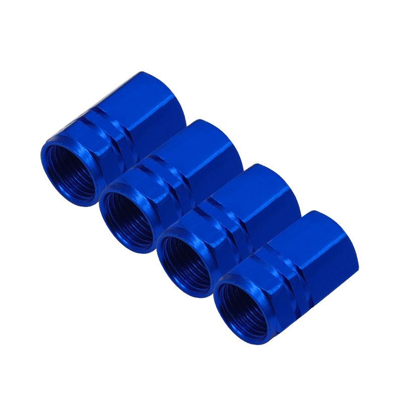 Hexagonal Dustproof, Waterproof, Leak-Proof Colored Car Valve Cap - Aluminum Alloy, Personalized Decoration.