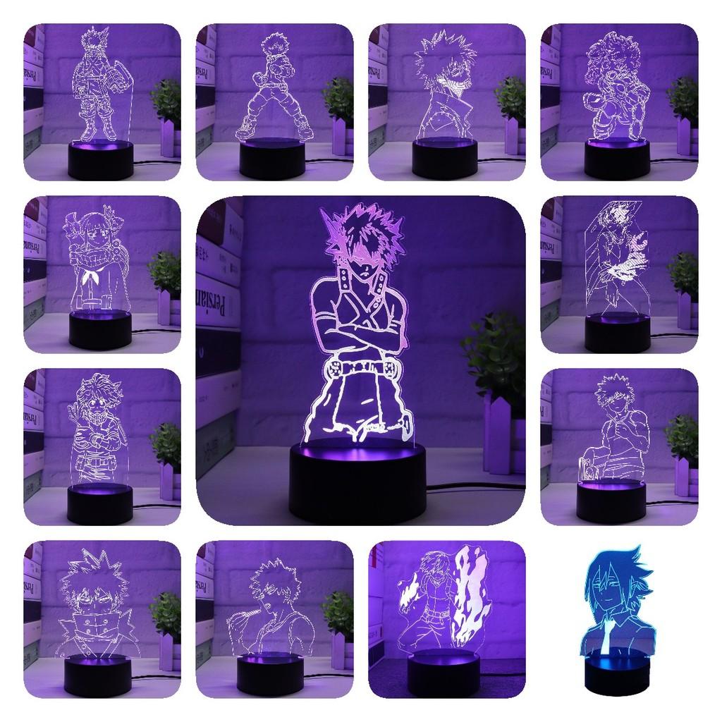 LED-Atmosphärenlampe mit 7 Farbwechsel-Funktionen für My Hero Academia Fans und Dekoration