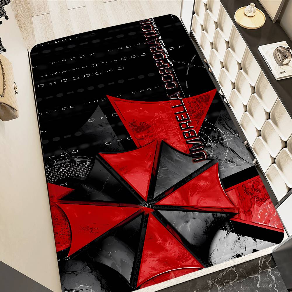 Horror Movie Umbrella Corporation Hallway Carpet Washable Non-Slip Living Room Sofa Chairs Area Mat Kitchen Doormat Area Rug