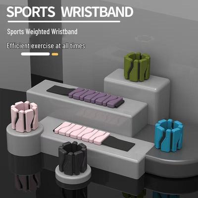 Weighted Silicone Fitness Wristband & Ankle Strap Set for Running and Training