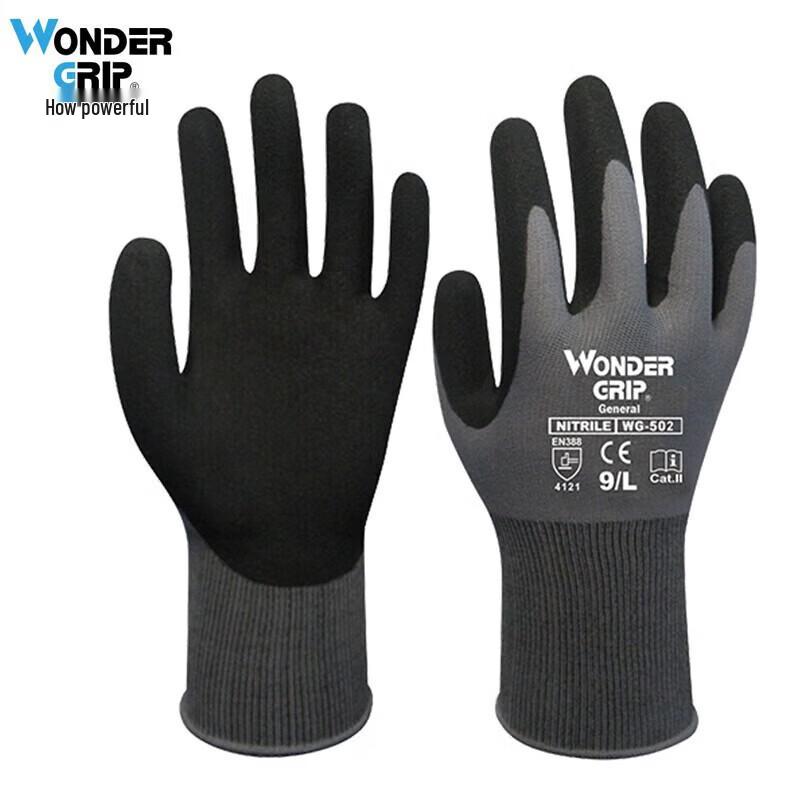 Wonder Grip WG-502 Nitrile Coated Safety Gloves