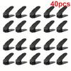 20/40pcs Adjustable Plastic Shoe Rack - Space-Saving Organizer for Hallway, Corridor, Living Room -  Shoe Storage Solution |