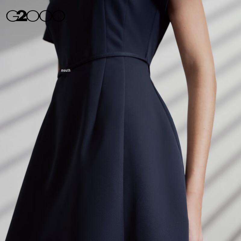 G2000 Belted Short-Sleeve Dress