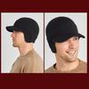 Women Men Winter Hat Solid Color Ear Protection Keep Warm Thicken Elastic Cold-proof Soft Unisex Thick Anti-slip Hat for Adult