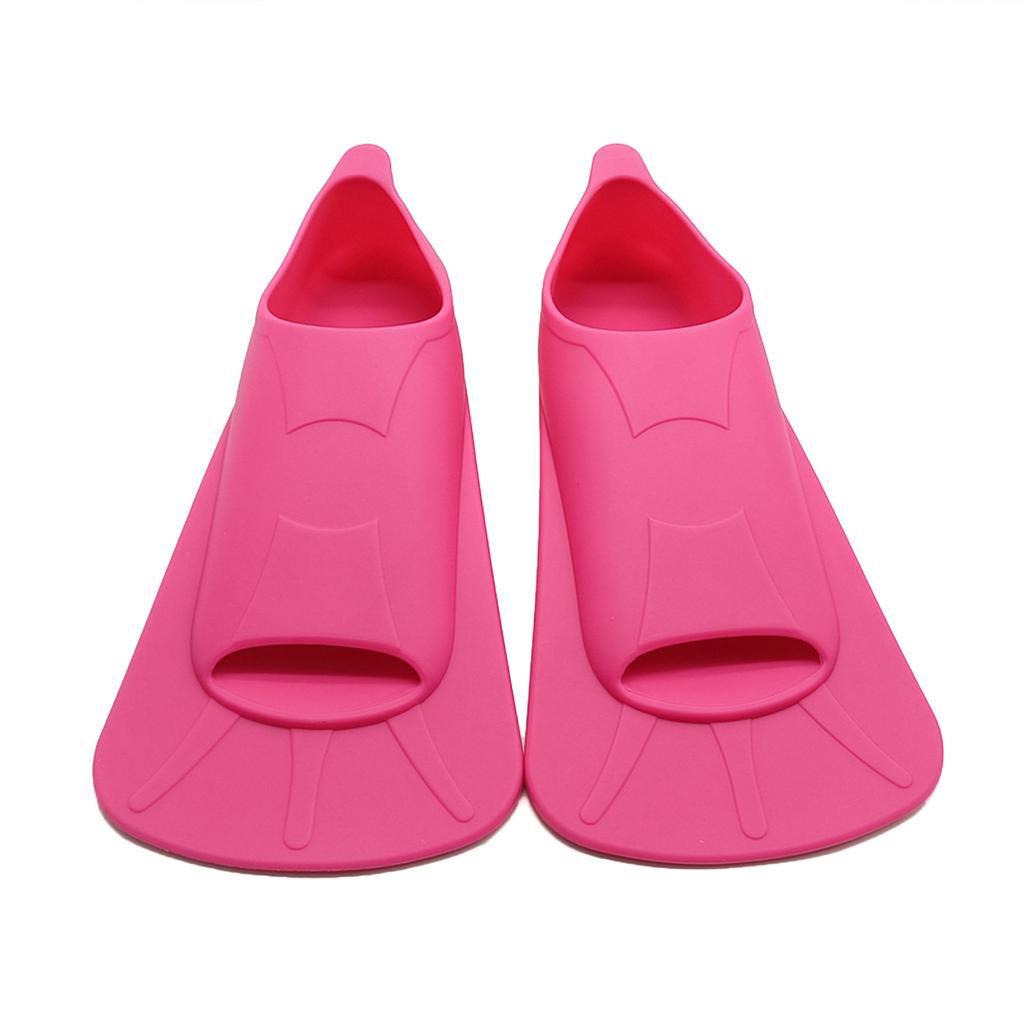 Silicone Swimming Training Fins Swim Flippers Travel Size Short Fins for Snorkeling Diving Pool Man Women Kid Travel