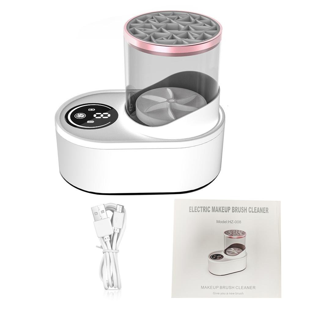 Electric Makeup Brush Cleaner Multi-function Makeup Brush Cleaner All-in-One Tool Cleaning Powder Pu