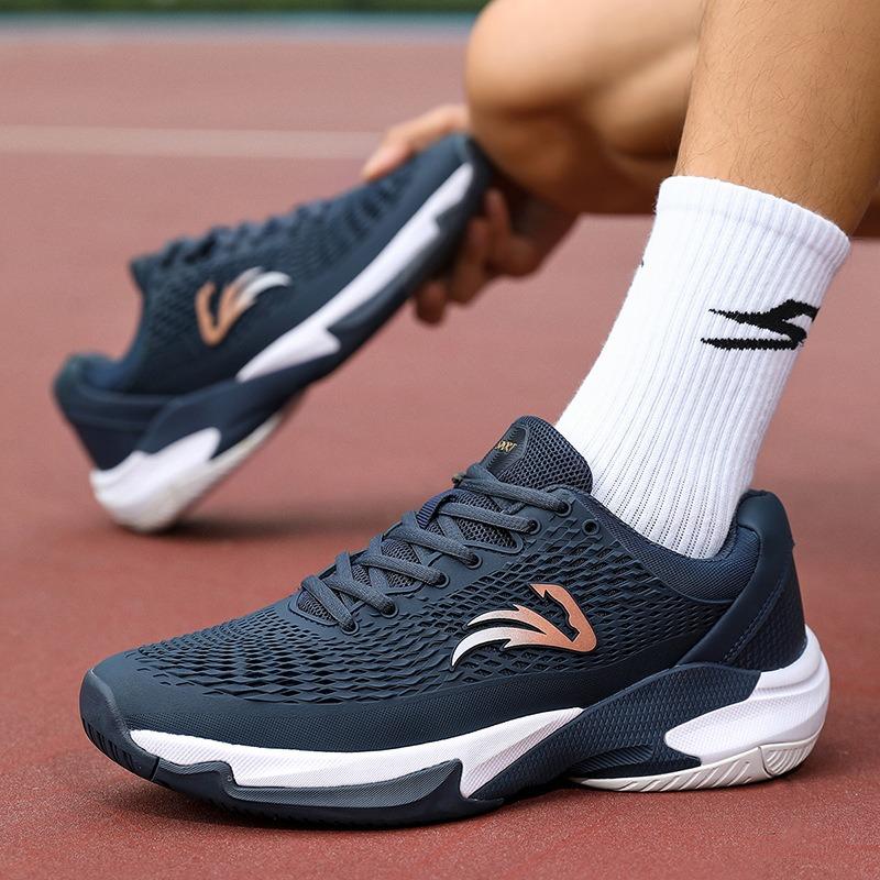 

Tennis shoes Shock-absorbing and wear-resistant sports shoes Lightweight and non-slip tennis shoes Men s shoes 39 темно-синий