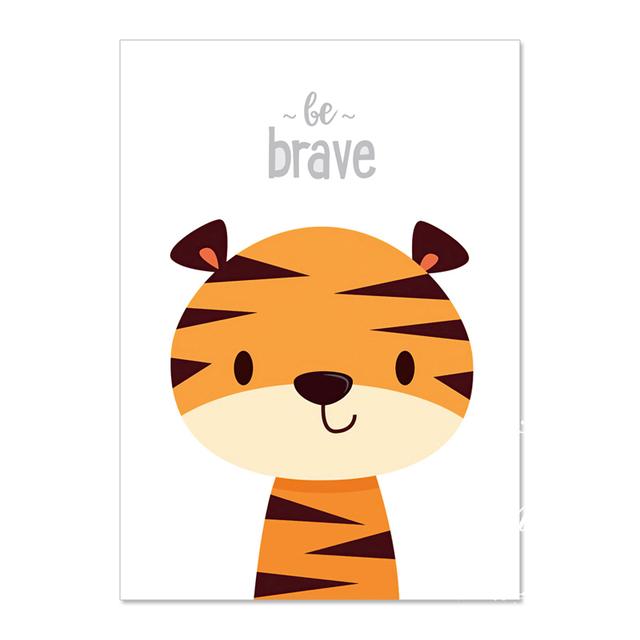 Canvas Posters And Prints Wall Pictures Baby Children'S Room Decoration Animal Prints Inspirational Posters Home Decor Posters No Frame