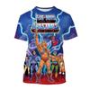 Anime Masters of the Universe 3D Printed T-shirt He-Man Fashion Men's Women Kids Casual Street Short-sleeved Top