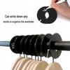 Adult Clothing Size Dividers - Double-Sided Plastic Rings for Wardrobe Organization