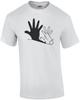 Kaninchen Schatten - Lustiges Tier T-Shirt