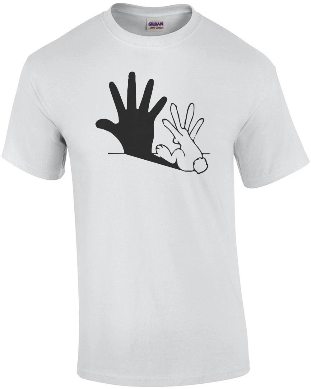 Bunny Shadow - Funny Animal T-Shirt 3XL