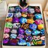 1PC Blox Fruits Patterned Flannel Blanket Suitable For All Seasons for Home Decor Warmth and Comfort Gifts Holiday Present