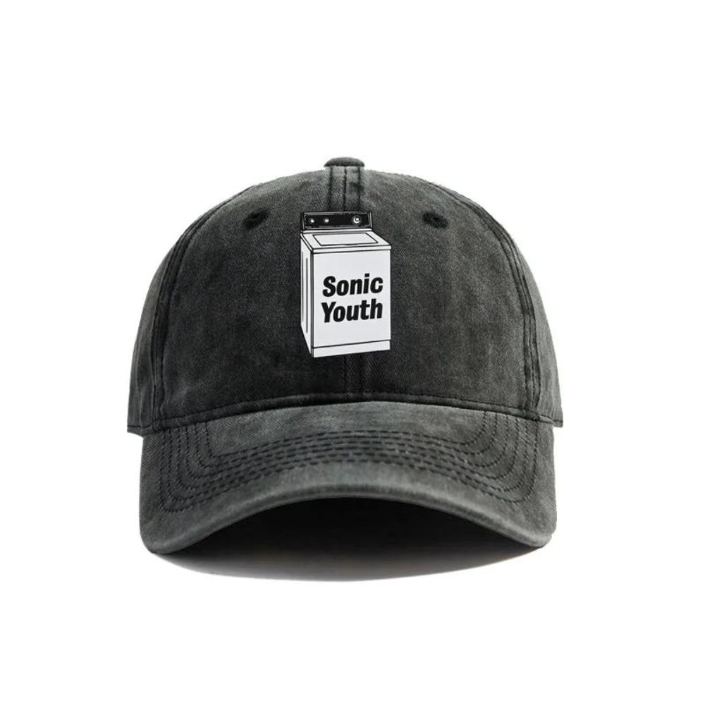 Yiran Bag Women's Sonic Youth Baseball Caps Distressed Hats Cap Men Retro Summer Adjustable Hats Dad Gift Outdoor Sunscreen Cm
