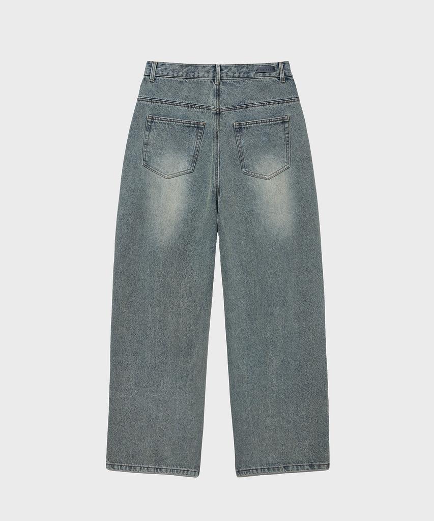 NOIRER Classic Wide Denim Pants (Light Blue)