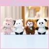 Cute Keychain Rabbit Cartoon Deer Duck Panda Child Backpack Plush Doll Pendant
