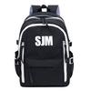 Schoolbag Casual Large Capacity Backpack Male Trend ins Junior High School Student School Bag Fashion Color Matching Alphabet Backpack